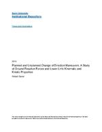Planned and unplanned change of direction maneuvers : a study of ground reaction forces and lower limb kinematic and kinetic properties